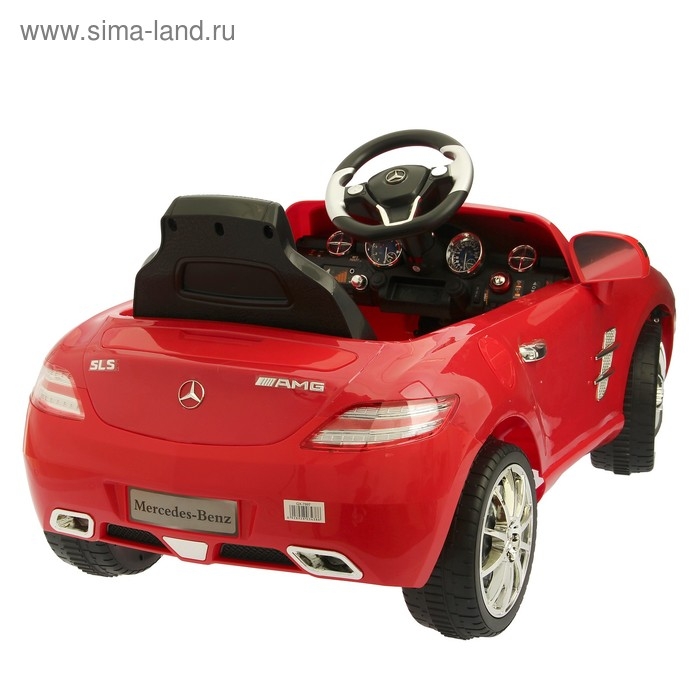 Электромобиль MERCEDES-BENZ SLS, с радиоуправлением, свет и звук, цвет красный Электромобиль MERCEDES-BENZ SLS, с радиоуправлением, свет и звук, цвет красный