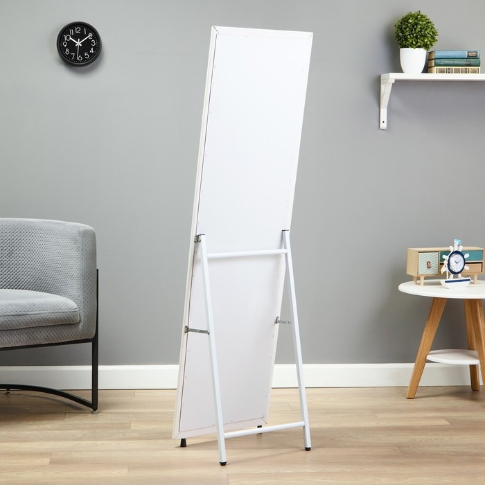 Зеркало напольное, в полный рост, 161 х 46 х 6см, белое Зеркало напольное, в полный рост, 161 х 46 х 6см, белое