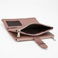 Кошелёк женский на магните, цвет розовый