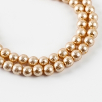 Бусины из стекла, набор 78 шт., размер 1 шт. &mdash; 10 мм, цвет золотой