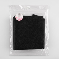 Флизелин клеевой сплошной, 30 г/кв.м, 1 м &times; 1 м, цвет чёрный