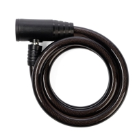 Замок навесной велосипедный LOCKLAND, 12х1200 мм, английский ключ с пластиковой ручкой