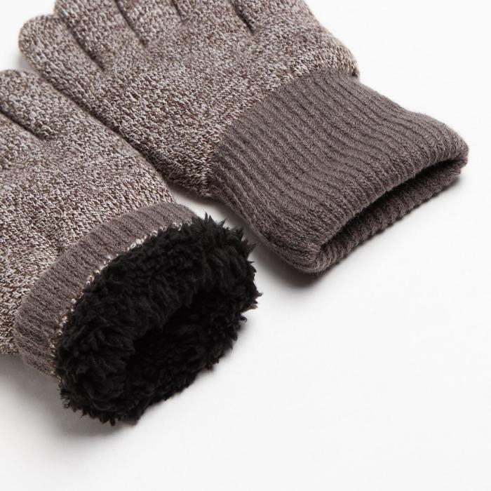 Перчатки мужские MINAKU Перчатки мужские MINAKU "Меланж", р.8-9, цв.серый