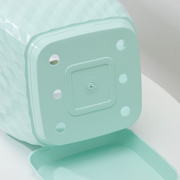 Горшок для цветов с поддоном &laquo;Классика&raquo;, 2 л, пластиковый, цвет мятный