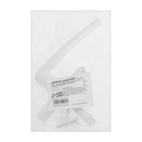 Ручка оконная ТУНДРА, металлическая, d=7 мм, штырь 35 мм, длина 80 мм, цвет белый