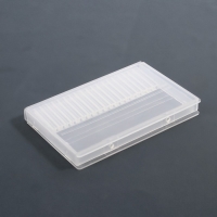 Органайзер для фрез, 20 отделений, 10 &times; 6,5 см, цвет прозрачный