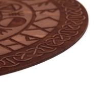 Алтарь для ритуалов &laquo;Руны старшего Футарка&raquo;, деревянный, D=24 см