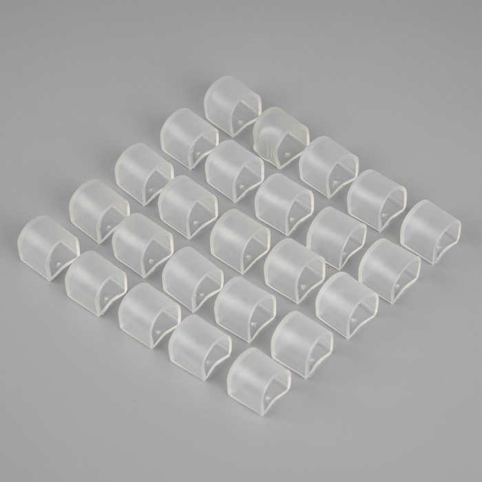 Набор заглушек Luazon Lighting для гибкого неона 16 × 16 мм, 25 штук Набор заглушек Luazon Lighting для гибкого неона 16 × 16 мм, 25 штук