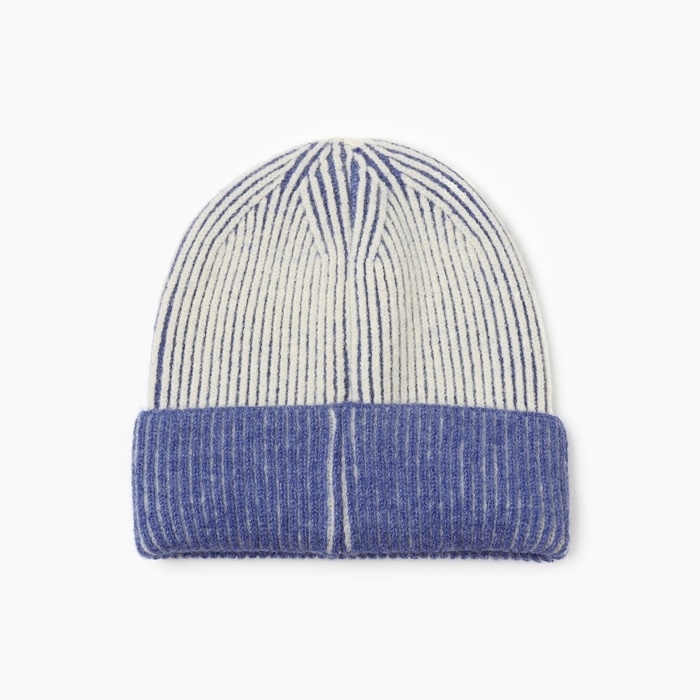 Шапка женская MINAKU, цвет синий, размер 56-58 Шапка женская MINAKU, цвет синий, размер 56-58