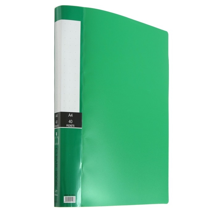 Папка с 40 вкладышами Calligrata А4, 400мкм, МИКС