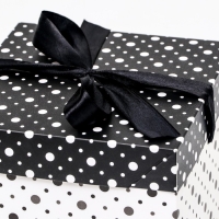 Коробка Самосборная "Горошек" 15х15х15 см Коробка Самосборная "Горошек" 15х15х15 см