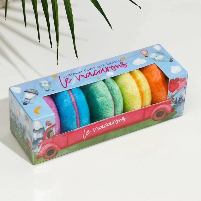 Набор бомбочек для ванн Le macarons, 250 г (5 шт) Набор бомбочек для ванн Le macarons, 250 г (5 шт)
