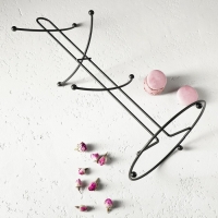 Подставка для кружек Доляна, на 6 предметов, 16×16×36,5 см, цвет чёрный Подставка для кружек Доляна, на 6 предметов, 16×16×36,5 см, цвет чёрный