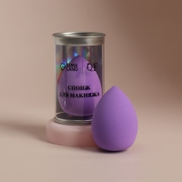 Спонж для макияжа в футляре &laquo;Капля&raquo;, 6 &times; 4 см, увеличивается при намокании, цвет МИКС