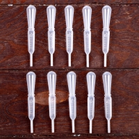 Пипетка для опытов и творчества 3 мл, набор 10 шт., размер 1 шт. &mdash; 1,3 &times; 8,6 см