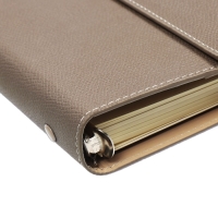 Органайзер на кольцах А5, 100л, линия, к/зам, с ручкой, в подар. короб., Серый