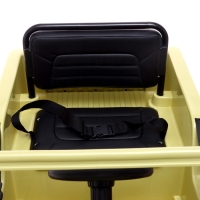 Электромобиль &laquo;Джип&raquo;, кожаное сидение, EVA колеса, цвет зелёный