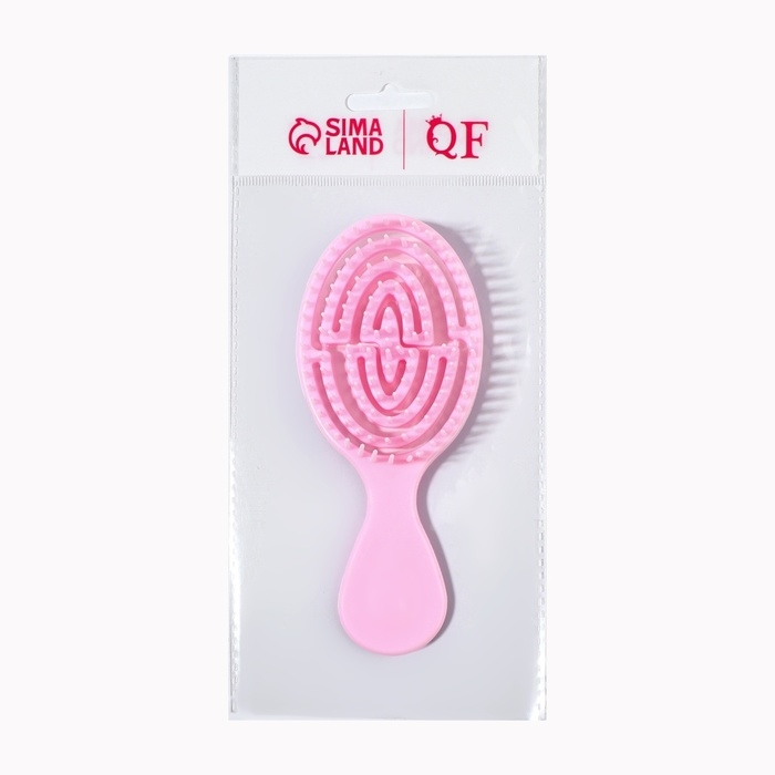 Расчёска - мини массажная, 5,5 × 14 см, цвет нежно - розовый Расчёска - мини массажная, 5,5 × 14 см, цвет нежно - розовый
