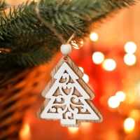 Подвеска новогодняя &laquo;Ель с узорами&raquo;