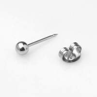 Пистолет одноразовый для пирсинга, серьга в комплекте &laquo;Минимал&raquo;, 4 мм, цвет серебро