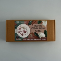 Набор для создания поддона из гипса с сухоцветами «Круг» Набор для создания поддона из гипса с сухоцветами «Круг»