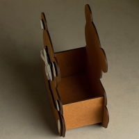 Кашпо "Мишутка" малый, 13,5х7х16,5 см, дуб, коричневый Кашпо "Мишутка" малый, 13,5х7х16,5 см, дуб, коричневый