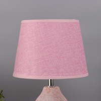 Лампа настольная "Какао" 1х40Вт Е14 розовый 20х20х34см