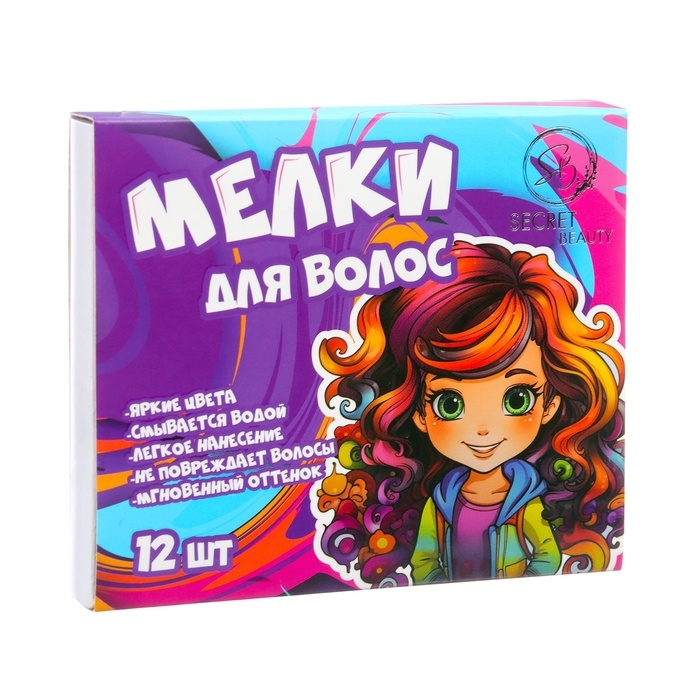 Мелки для волос, 12 шт. Мелки для волос, 12 шт.