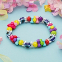 Браслет &laquo;Выбражулька&raquo; оберег, цветной ,d=6см