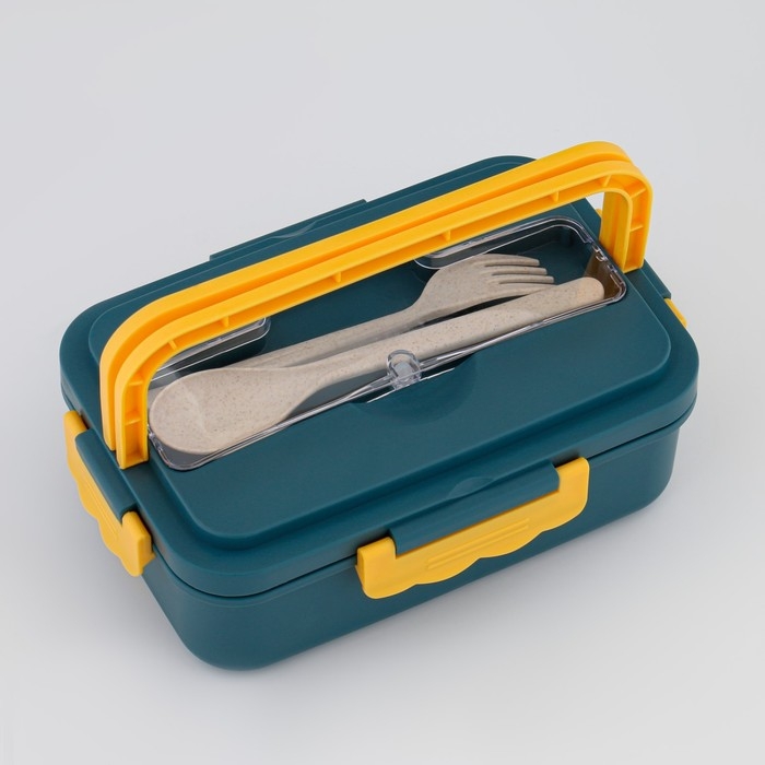 Ланч бокс с отделениями для еды, контейнер для еды, 1.3 л, 12 х 8.6 х 20 см