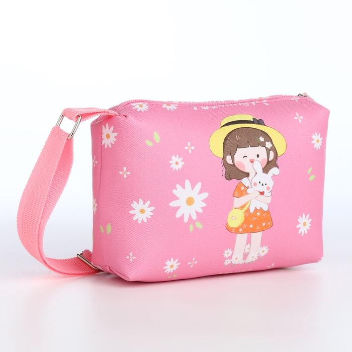 Сумка детская на молнии &laquo;Выбражулька&raquo;, цвет розовый