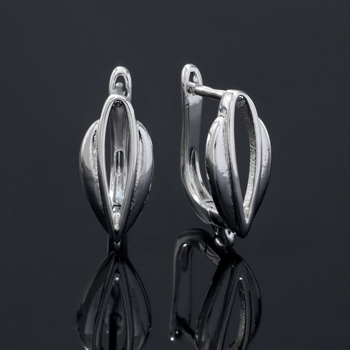 Швензы &laquo;Павлин&raquo;, цвет серебро