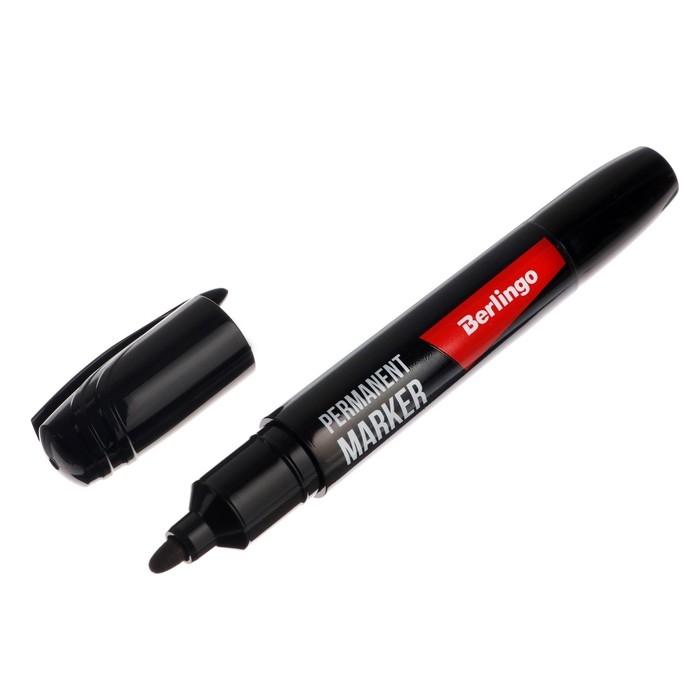 Маркер перманентный 2.0 мм Berlingo чёрный Маркер перманентный 2.0 мм Berlingo чёрный