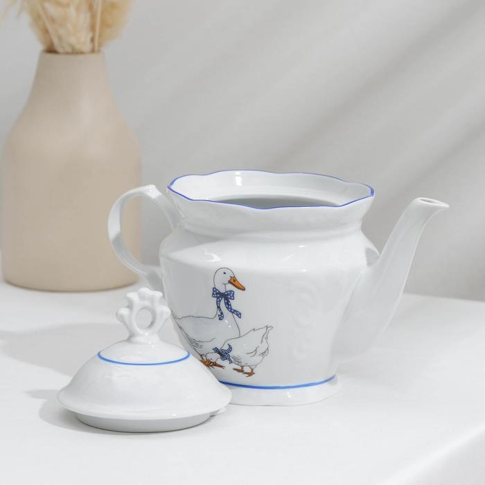 Сервиз фарфоровый чайный &laquo;Гуси&raquo;, 14 предметов