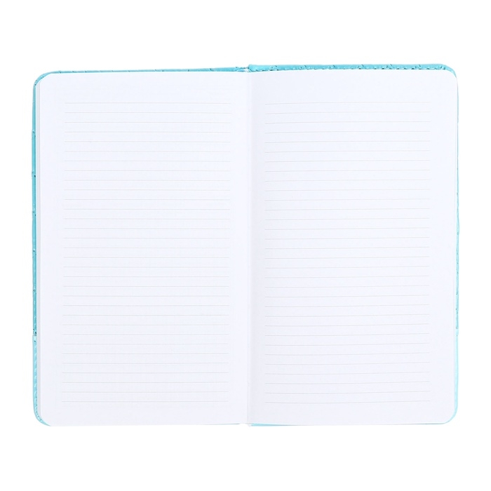 Планинг карманный недатированный, 80 листов, 100х170 мм, deVENTE.Tailor, твердая обложка кожзам с поролоном, хлястик, ляссе, блок 70%, голубой