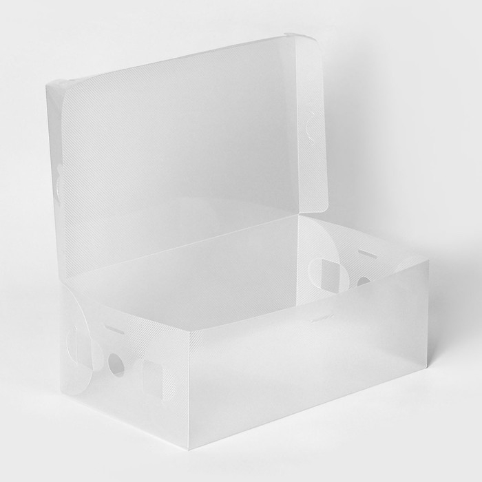 Коробка для хранения обуви с крышкой Large size, 20&times;33&times;12 см, 6 шт