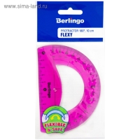 Транспортир 10 см 180 х 100 Berlingo Flexy, гибкий, МИКС 248756 Транспортир 10 см 180 х 100 Berlingo Flexy, гибкий, МИКС 248756