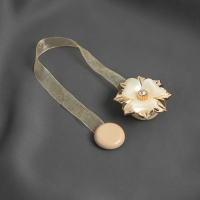 Подхват для штор «Цветок», d = 5 см, цвет золотой Подхват для штор «Цветок», d = 5 см, цвет золотой