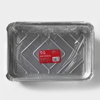 Набор форм из фольги для запекания и выпечки Доляна, 2,1 л, 31,5&times;22&times;5,5 см, 2 шт