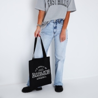 Шопер &laquo;Спортшик&raquo;, 35х0.5х40 см, отдел без молнии, без подклада, чёрный