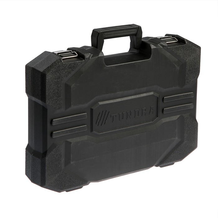 Набор инструментов в кейсе ТУНДРА, автомобильный, CrV, 1/2 Набор инструментов в кейсе ТУНДРА, автомобильный, CrV, 1/2", 1/4", 3/8", 80 предметов