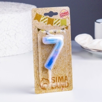 Свеча в торт на шпажке "Звездопад", цифра 7, 5,5 см Свеча в торт на шпажке "Звездопад", цифра 7, 5,5 см