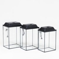 Комплект аквариумов "Матрёшка" - 3 шт, с крышками, Колонна, 24 л, 30 л, 36 л Комплект аквариумов "Матрёшка" - 3 шт, с крышками, Колонна, 24 л, 30 л, 36 л