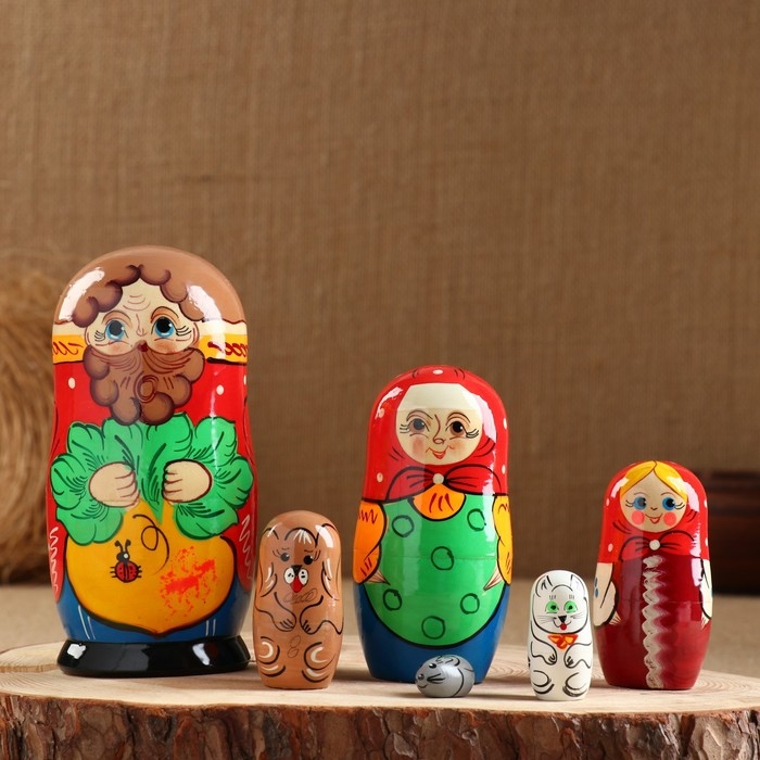 Матрёшка &laquo;Репка&raquo;, сюжетная, 6 кукольная, 16 см, микс