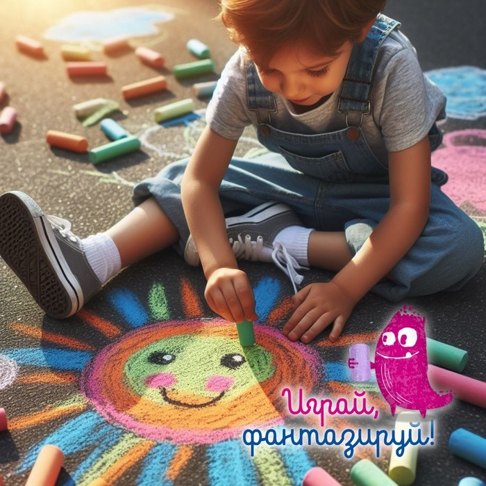 Мелки для рисования, 61 шт. толстого мелка, 9 цветов, D мелка &mdash; 1,7 см