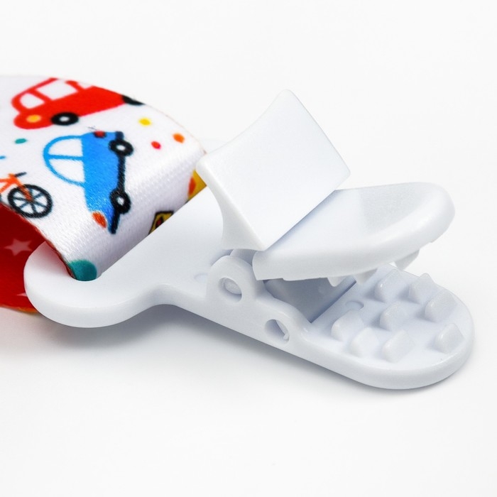 Держатель для соски - пустышки &laquo;Транспорт&raquo;, на ленте