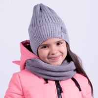 Шапка детская, цвет серый, размер 52-56 Шапка детская, цвет серый, размер 52-56