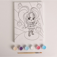 Картина по номерам для детей &laquo;Сладкая девчонка&raquo;, 21 х 15 см