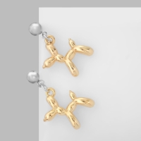 Серьги &laquo;Собачка&raquo; игрушечная, цвет золото