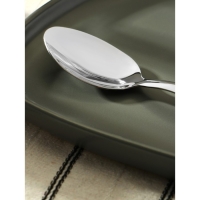 Ложка столовая из нержавеющей стали &laquo;Эко-стейк&raquo;, длина 19,5 см, толщина 1,5 мм, деревянная ручка, цвет ручки МИКС